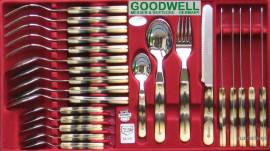 24tlg. GOODWELL Tafel-Besteck HORN - Bild vergrern 