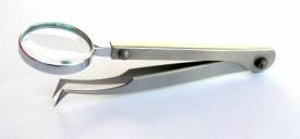 LUPENPINZETTE 13cm gerade / Splitterpinzette Edelstahl - Bild vergrern 