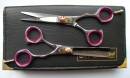 PROFI- FRISEURSCHEREN SET LILAC: EFFILIERSCHERE + HAARSCHERE