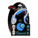 Hundeleine Flexi NEW COMFORT Blau, 5 Meter, Größe S bis 15kg