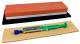 Messer-Schrf-Set, 3-teilig, 5cm breiter Korund 360/1000 (700/3000 JIS) + Leder + Polierpaste