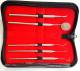 5-teiliges Dental-Set mit Zahnspiegel + Zahnsonden + Zahnsteinkratzer