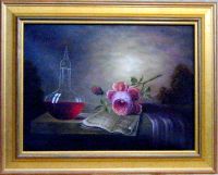 Stilleben mit Rose (�lbild)