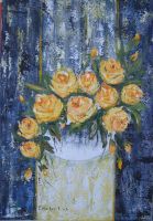 Gelbe Rosen (�lbild)