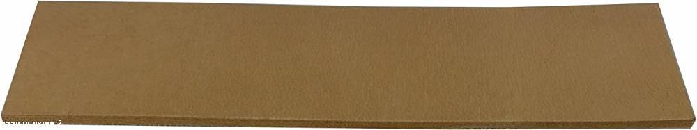 XXL Abziehleder 30 x 7cm, 0,5cm Dicke, feste dichte Oberfläche, mit Kautschukblock 31x7x2cm einzeln