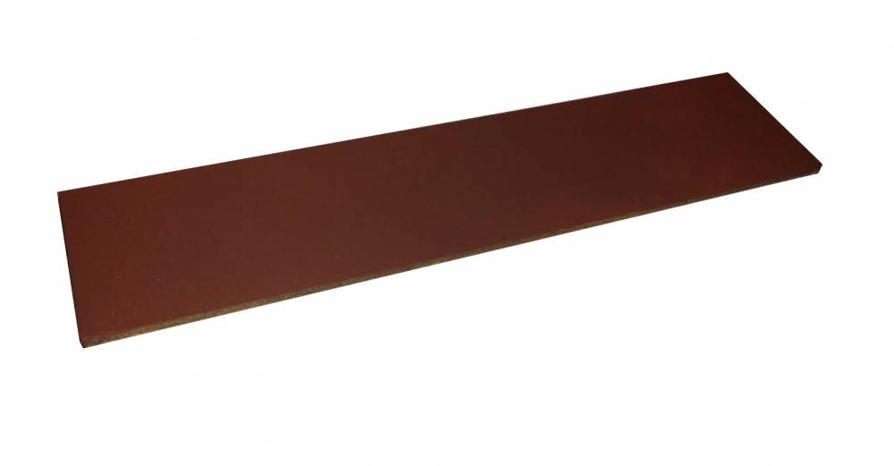 XXL Lederabziehriemen 30cm x 7cm, behandelt mit rotem Eisenoxid 